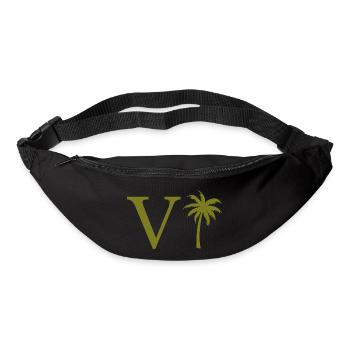 Letter V Green Palm - Bum bag - black - Front