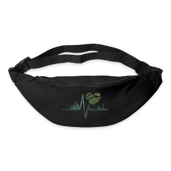 Nature - Heartbeat - Sac banane - noir - Devant