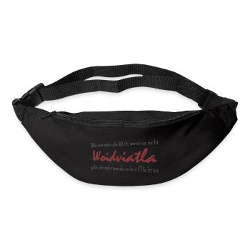 Waldviertler Pflichtbewusstsein - Gürteltasche - Schwarz - Vorne