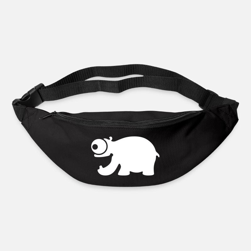 Funny hippo - Bum bag - black