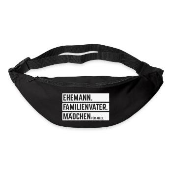 Husband Family Man Girl for Everything, Beam W - Bum bag - black - Front