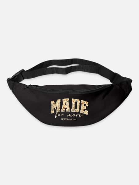 Conçu pour plus de citations bibliques - Sac banane - noir