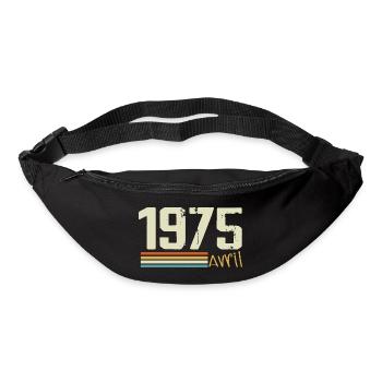 Né en avril 1975 - Sac banane - noir - Devant