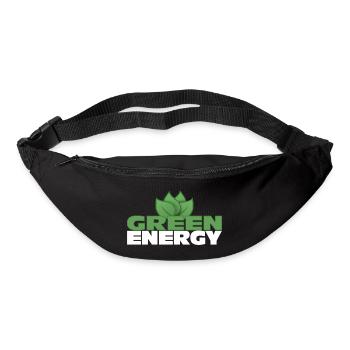 Énergie verte - Avenir durable - Sac banane - noir - Devant