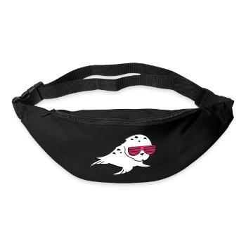 Robbe mit Shutter Shades - Gürteltasche - Schwarz - Vorne