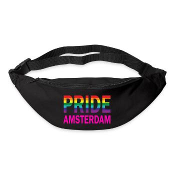Pride Amsterdam in rainbow color and pink - Bum bag - black - Front