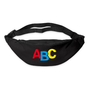 ABC Motiv, ideal zum Schulanfang / Einschulung - Gürteltasche - Schwarz - Vorne