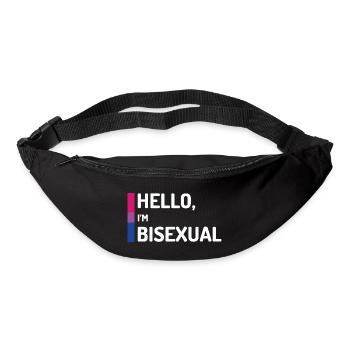 Hallo, ich bin bisexuell - Gürteltasche - Schwarz - Vorne