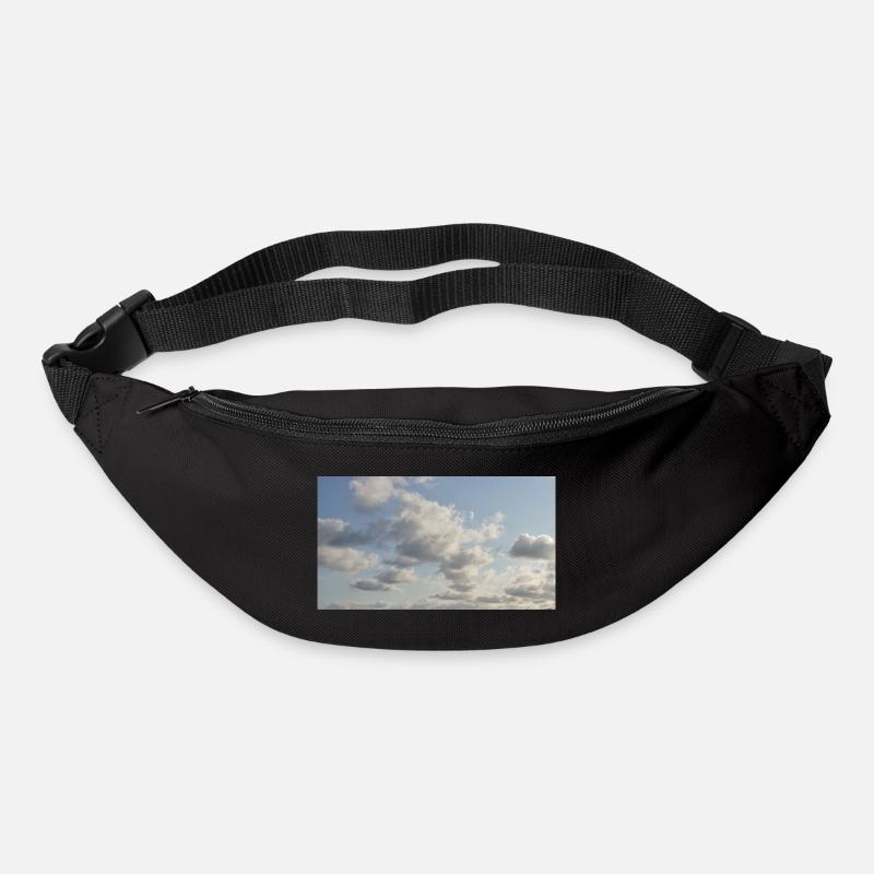 Himmelsweiche Wolken - Gürteltasche - Schwarz