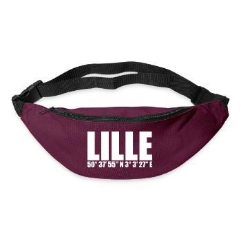 Lille Koordinaten - Gürteltasche - Burgunderrot - Vorne