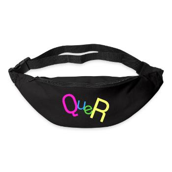 QUER - Gürteltasche - Schwarz - Vorne