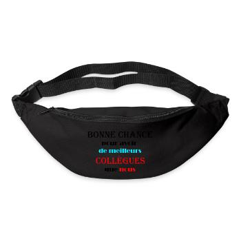 idée cadeau départ métier ou profession - Sac banane - noir - Devant
