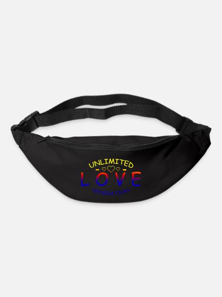 love Unlimited rainbow - Bum bag - black