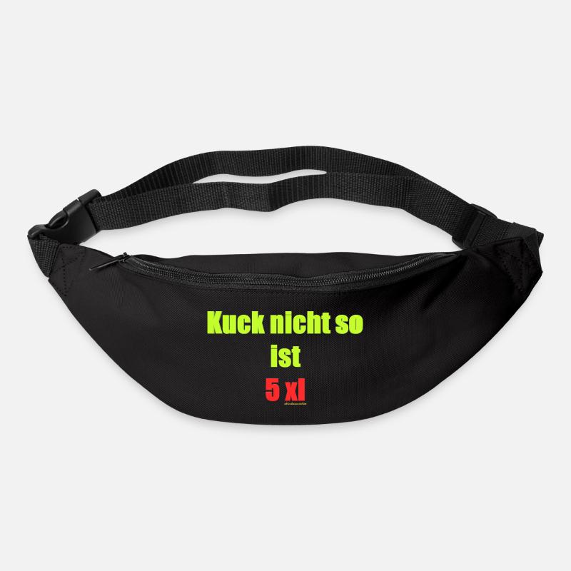 Kucknichso5xl - Gürteltasche - Schwarz