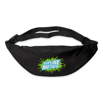 Citation de discipline sur la motivation - Sac banane - noir - Devant