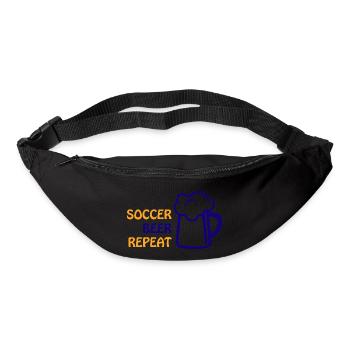 Fußball Soccer - Gürteltasche - Schwarz - Vorne