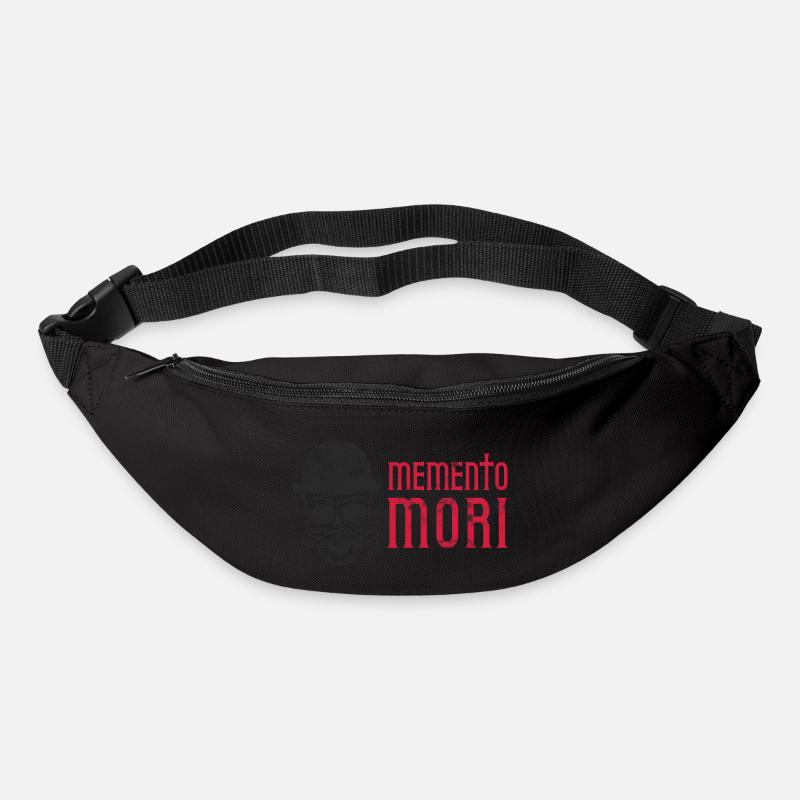 Memento mori / Latin quotation - Bum bag - black