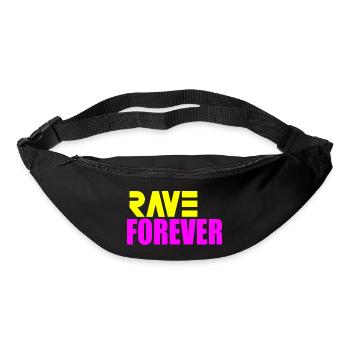 Rave forever - Bum bag - black - Front