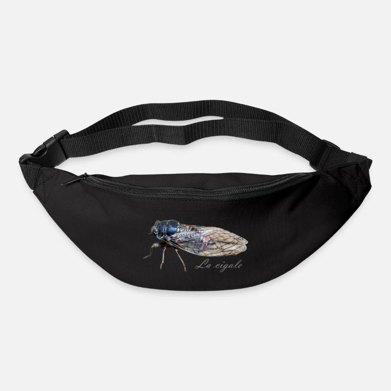 la cigale - Sac banane - noir
