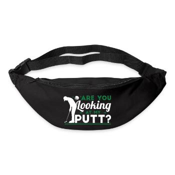 Humour golfeur Golf Club - Sac banane - noir - Devant