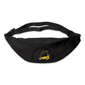 Staplerfahrer gelb beste Staplerfahrer der Welt - Gürteltasche - Schwarz - Vorne