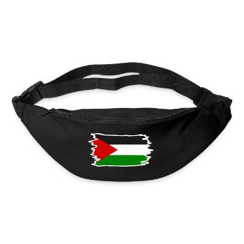 Free palestine - Sac banane - noir - Devant