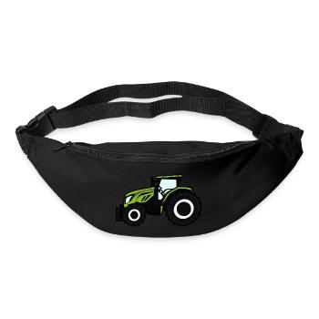 Tracteur vert - Sac banane - noir - Devant
