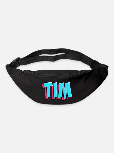 Namen Motiv: Tim - Gürteltasche - Schwarz