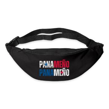 Drapeau panaméen, fierté panaméenne - Sac banane - noir - Devant