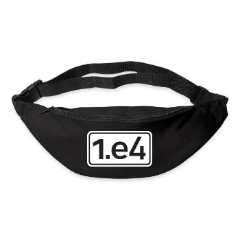 1.e4 Schach Eröffnung Schachverein Team Symbol - Gürteltasche - Schwarz - Vorne