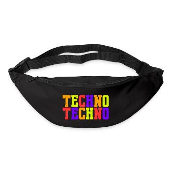 Techno Vibes - Gürteltasche - Schwarz - Vorne