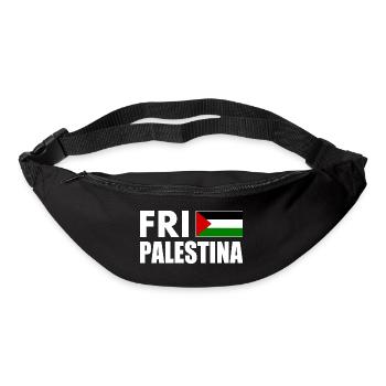 Fri palestina - Sac banane - noir - Devant