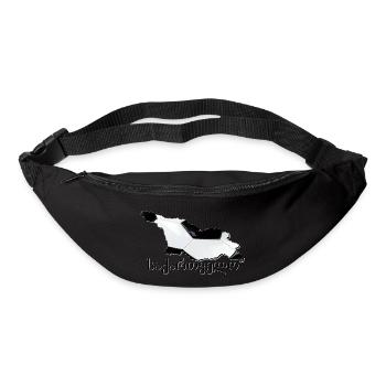 Carte de la Géorgie encadrée Real Football GE - Sac banane - noir - Devant