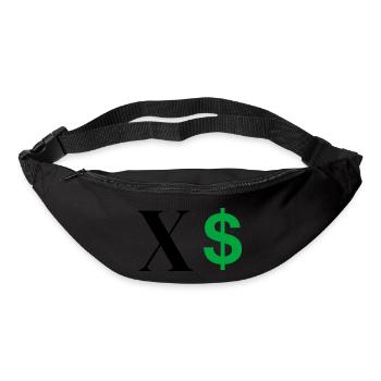 Buchstabe x Dollar - Gürteltasche - Schwarz - Vorne