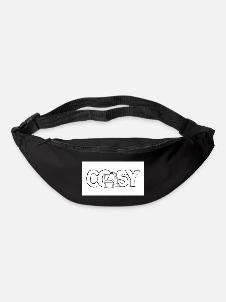Motif animal douillet sur canapé - Sac banane - noir
