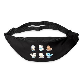 Kuschelige Arktis-Tierwelt - Gürteltasche - Schwarz - Vorne