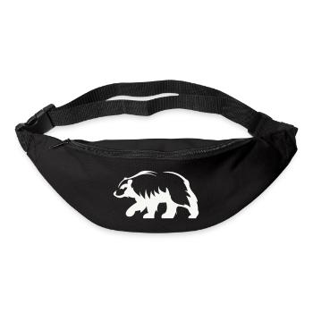 Bär Silhouette - Gürteltasche - Schwarz - Vorne