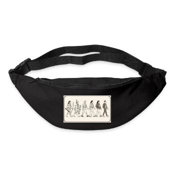 Évolution des Moluques par s2soon - Sac banane - noir - Devant