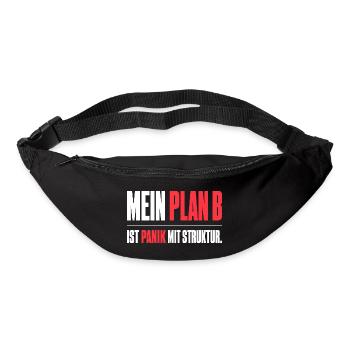Mein Plan B - Gürteltasche - Schwarz - Vorne