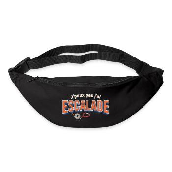 J'peux pas j'ai Escalade - Sac banane - noir - Devant