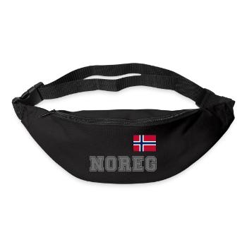 NORVÈGE - look maillot NOREG - drapeau sur la poitrine - Sac banane - noir - Devant
