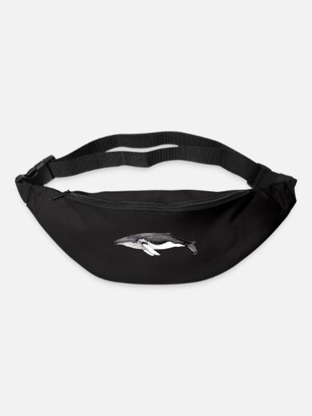 Buckelwal - Buckelwal - Jubarte - Gürteltasche - Schwarz