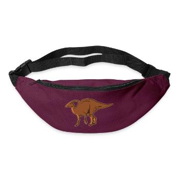 Parasaurus herbivore dinosaur primeval dinosaur - Bum bag - burgundy - Front