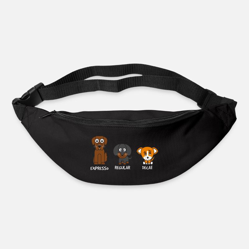 Kaffee Hunde - Gürteltasche - Schwarz