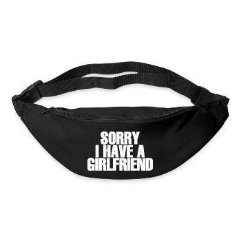 Sorry I Have A Girlfriend - Bum bag - black - Front