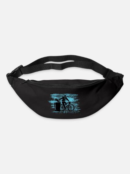 Fahrrad statt Auto - Gürteltasche - Schwarz