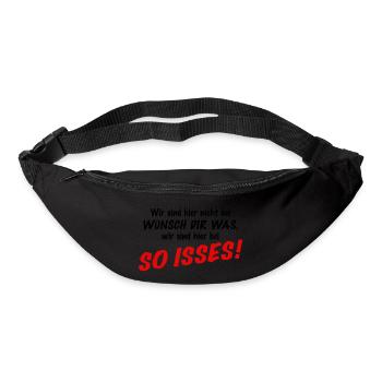 Wir sind hier nicht bei Wünsch Dir was! Vorschrift - Gürteltasche - Schwarz - Vorne