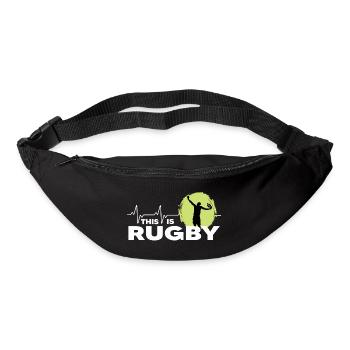 rugby rugby players rugby season this is rugby - Bum bag - black - Front