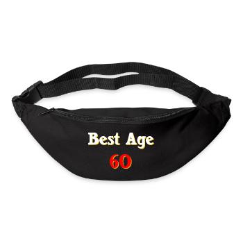 für frau, best age, 60, verschenken - Gürteltasche - Schwarz - Vorne