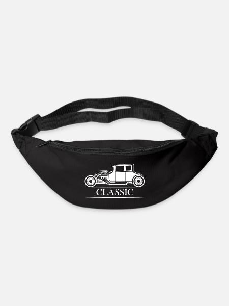 classic cars Hot Rod Symbol Oldtimer Logo icon - Gürteltasche - Schwarz
